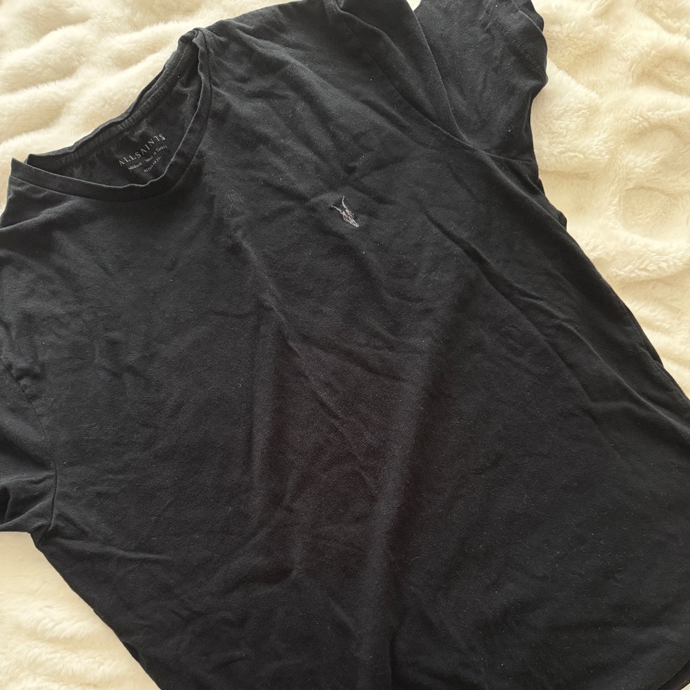 All saints classic black tee